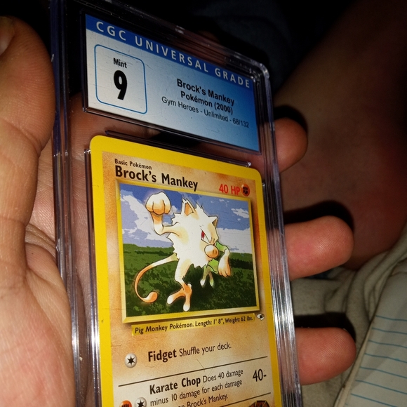 2000 pokemon BROCK'S MANKEY CGC SLAB - Picture 3 of 6